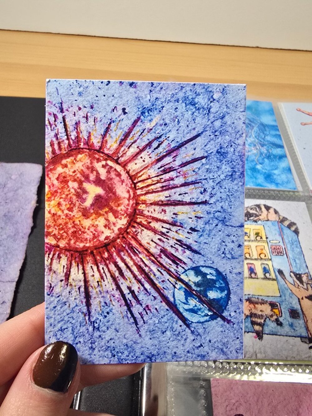 Solar Blast Mini Art ☀️💥Dark Humor Print (Signed)
